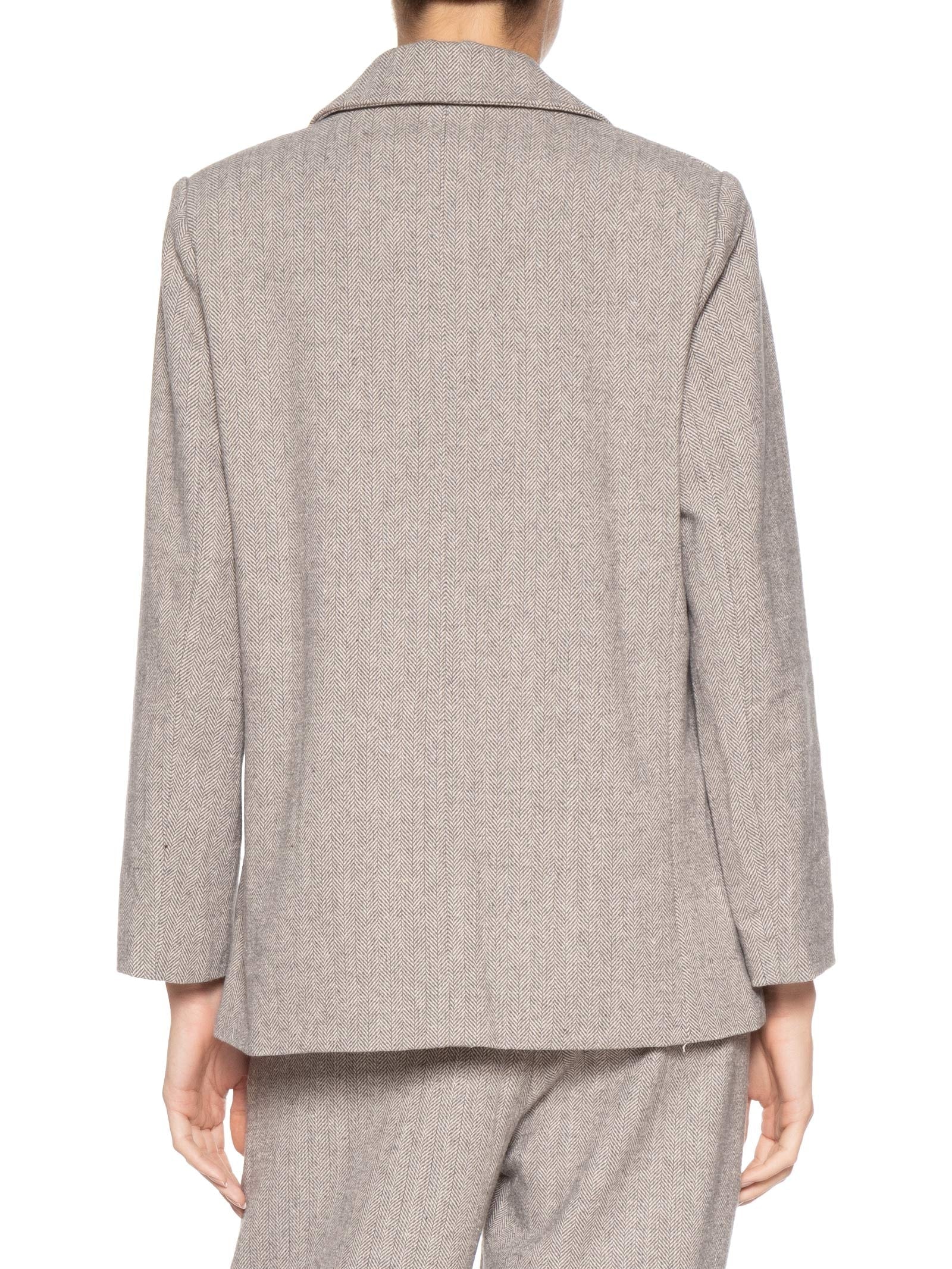 Blazer Feminino Texturizado Cinza Basiq