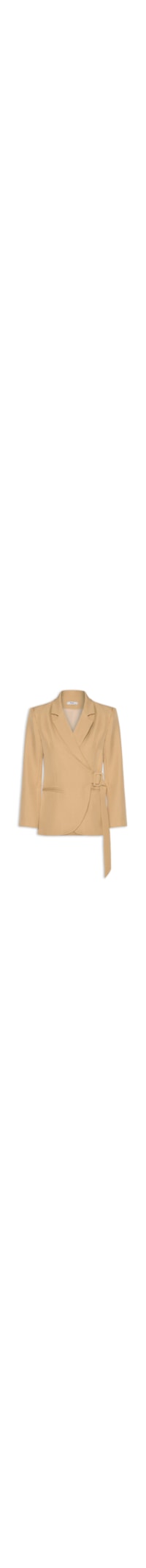 Blazer Feminino Transpassado – Bege