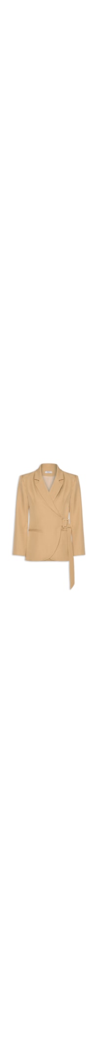 Blazer Feminino Transpassado – Bege
