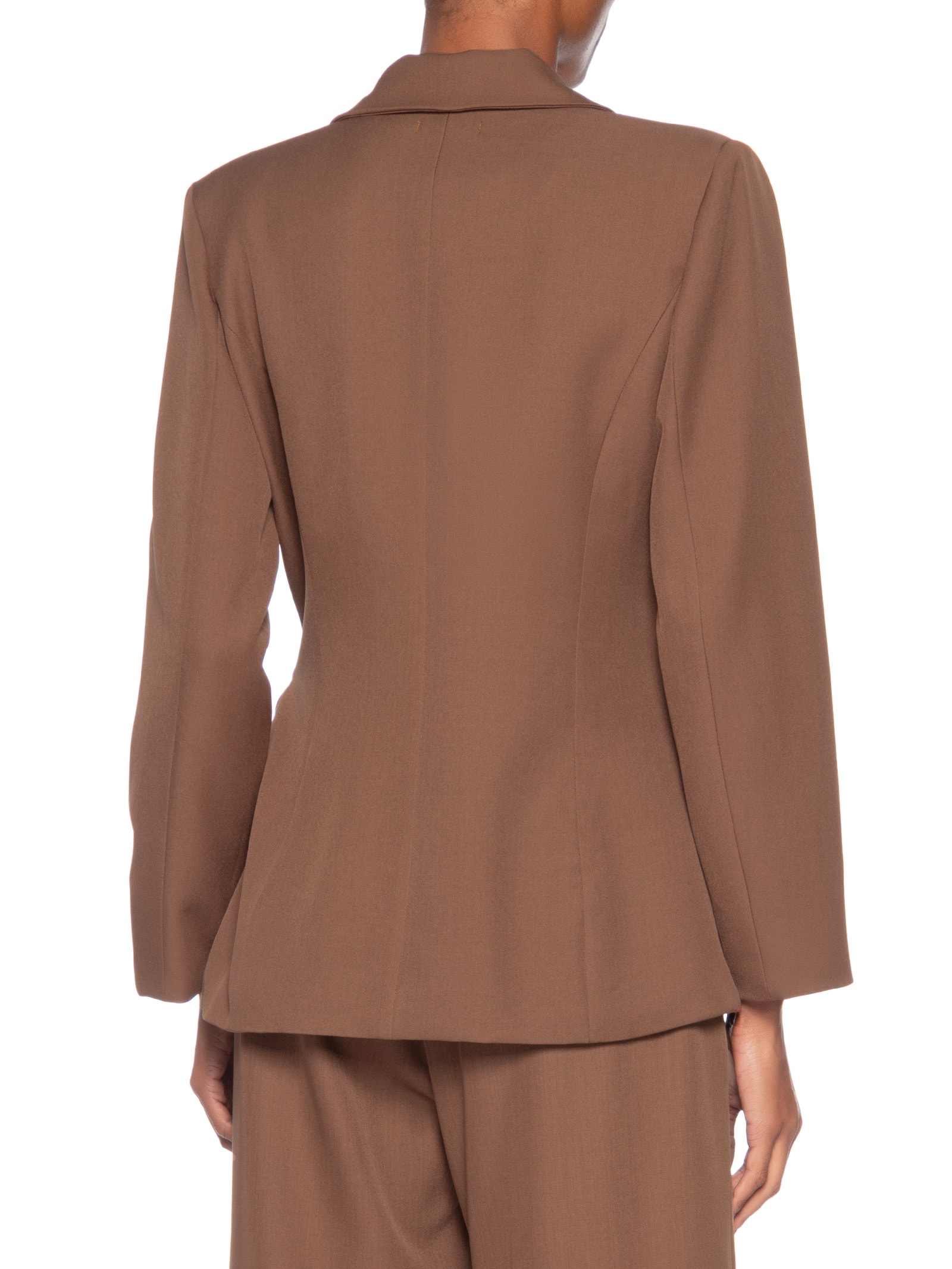 Blazer Feminino Transpassado – Marrom Basiq