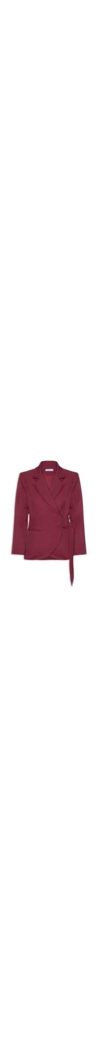 Blazer Feminino Transpassado – Vermelho