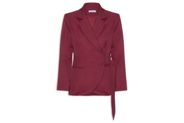 Blazer Feminino Transpassado – Vermelho