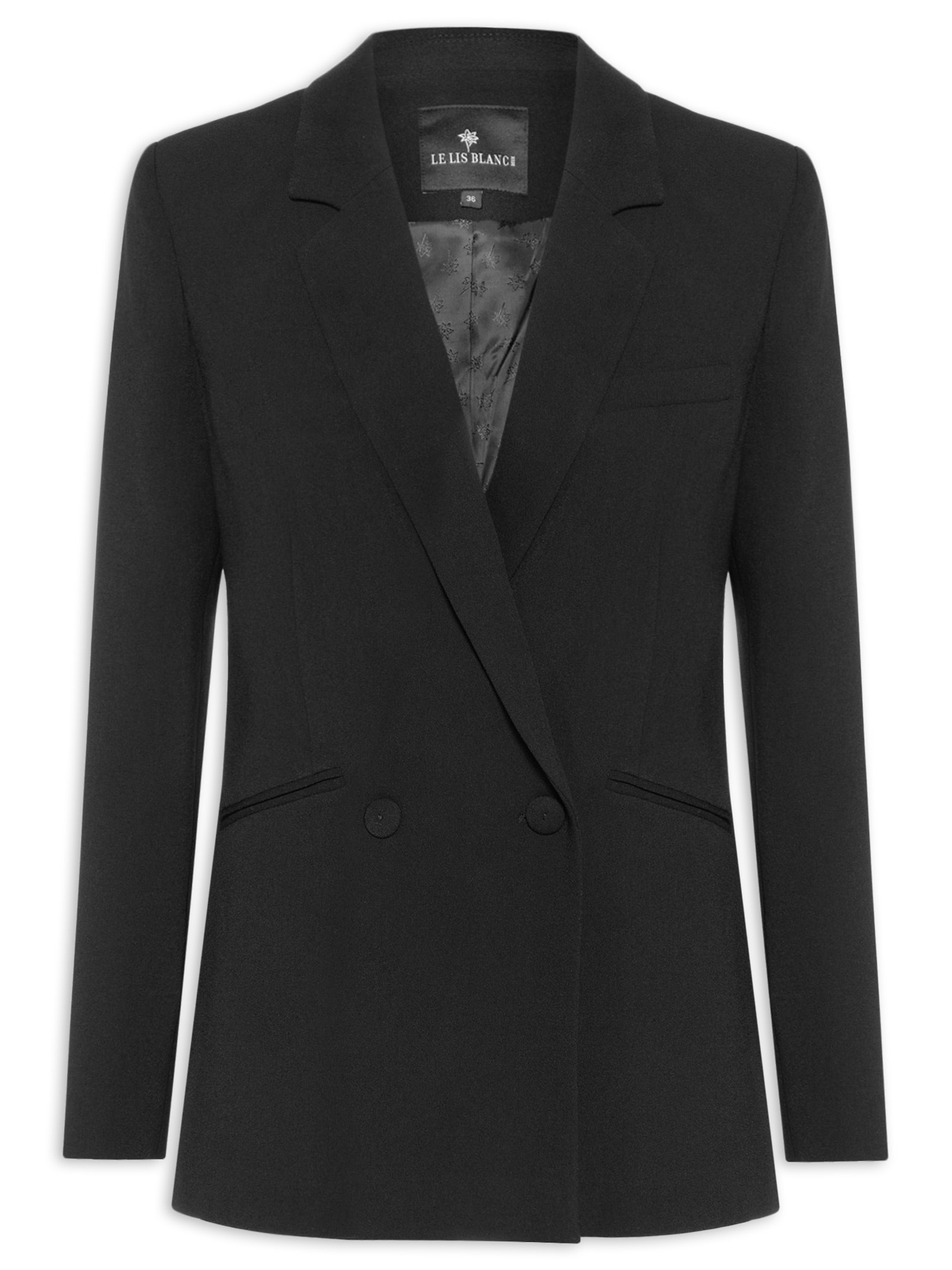 Blazer Feminino Vany Preto Le Lis