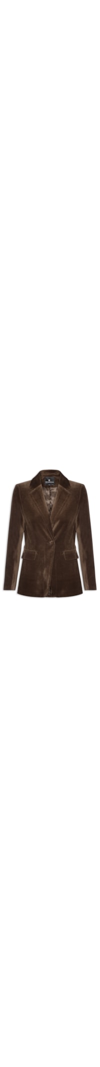 Blazer Feminino Veludo Ester – Marrom