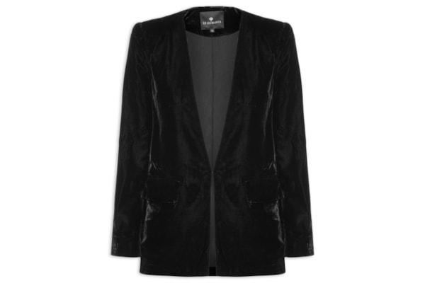 Blazer Feminino Veludo Haley - Preto