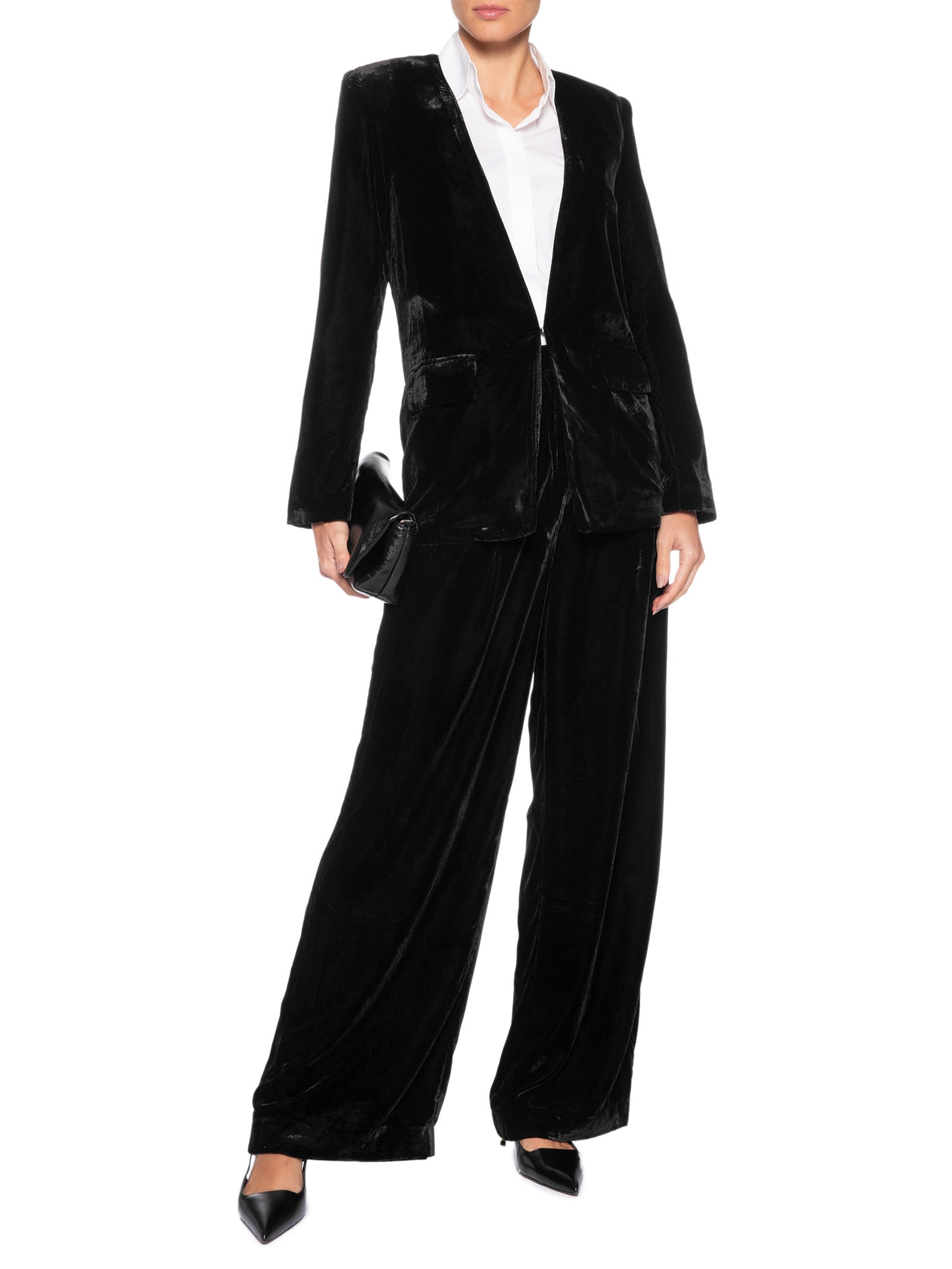 Blazer Feminino Veludo Haley Preto Le Lis