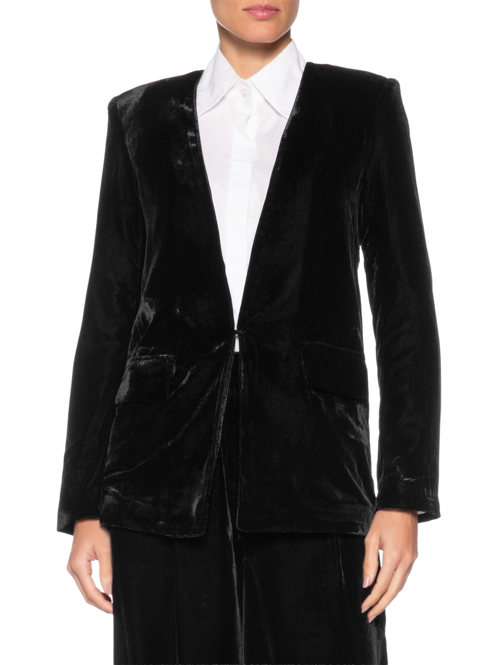 Blazer Feminino Veludo Haley Preto Le Lis