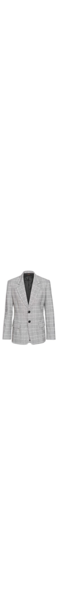 Blazer Feminino Xadrez - Cinza