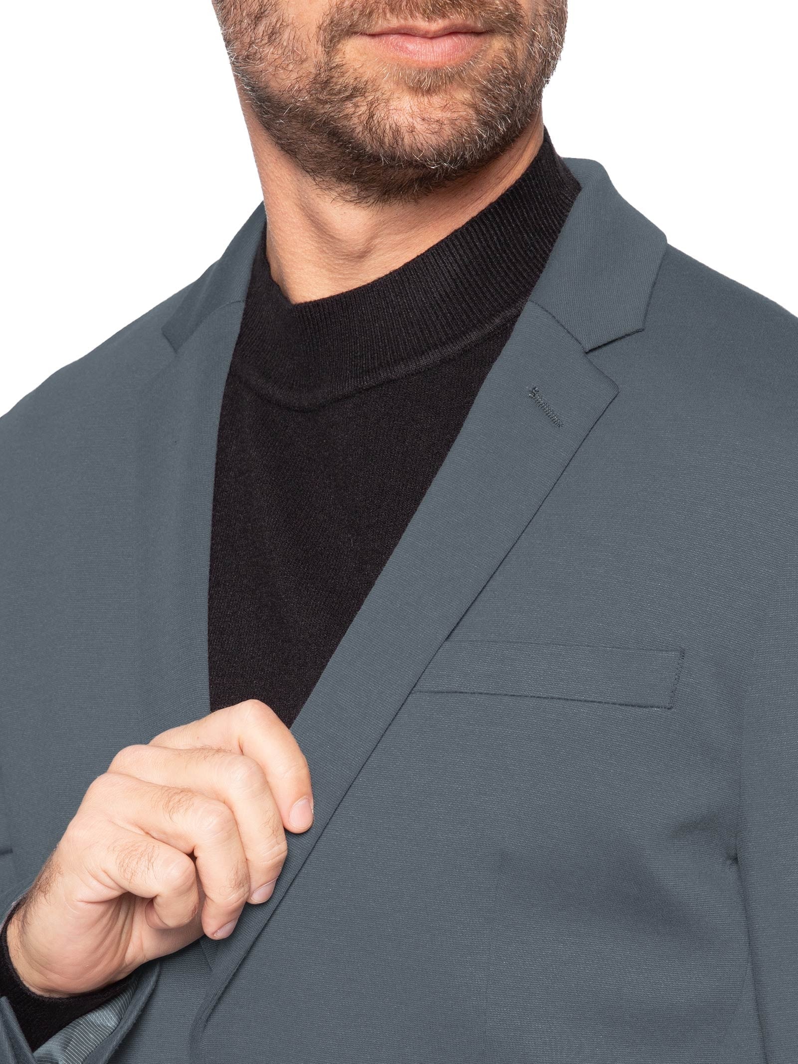 Blazer Masculino Alfaiataria Tech Soft Movement Cinza '2 Essential