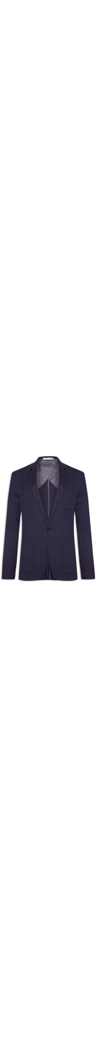 Blazer Masculino Em Linho - Azul