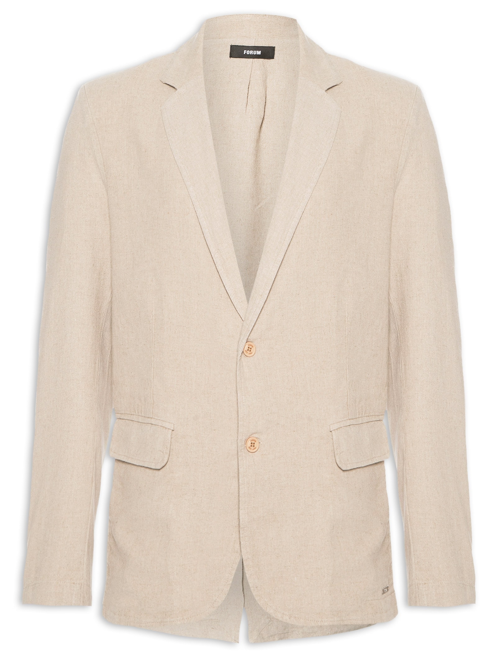 Blazer Masculino Linho Bege Forum