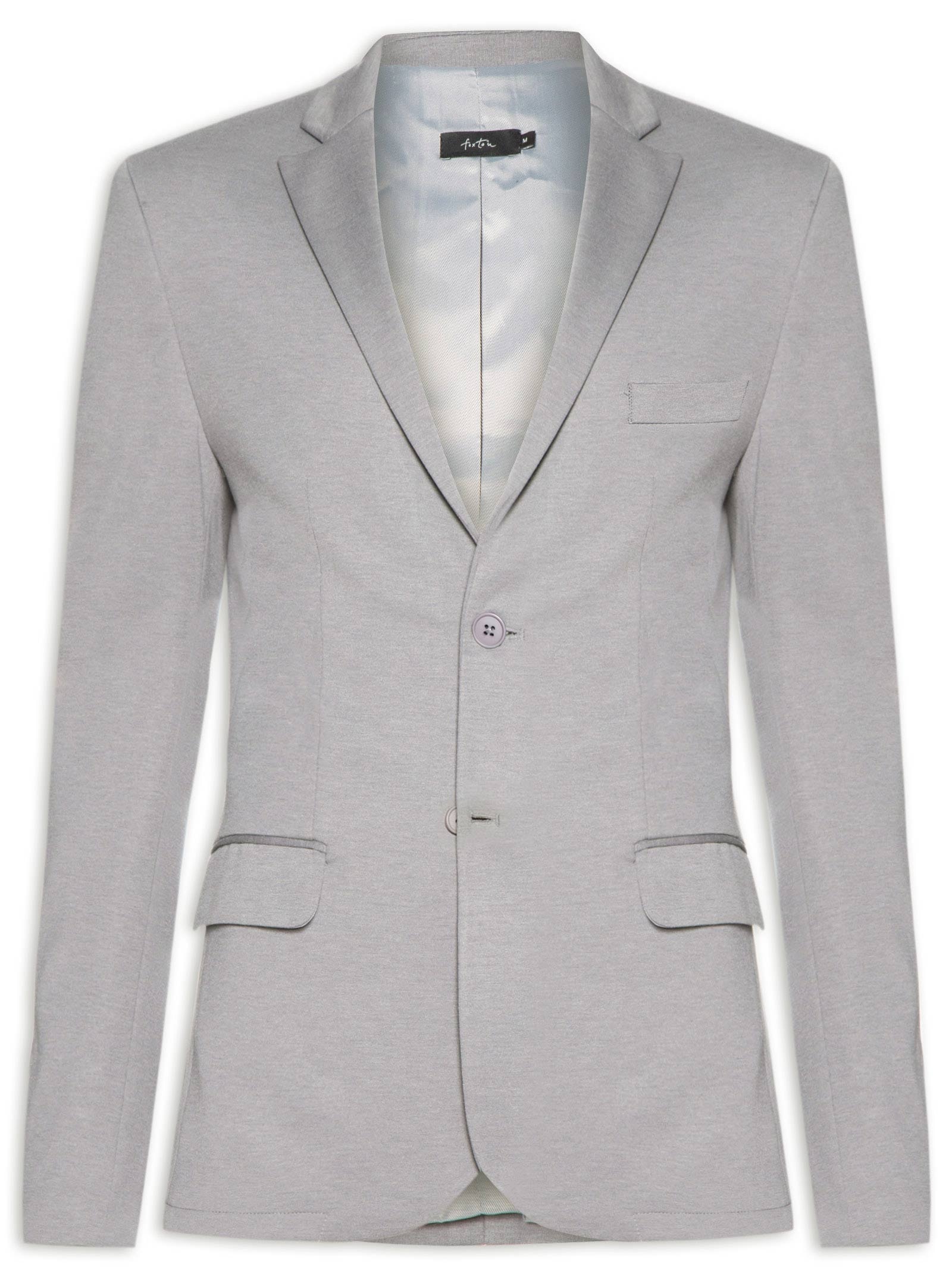 Blazer Masculino Moletom Cidade Cinza Foxton