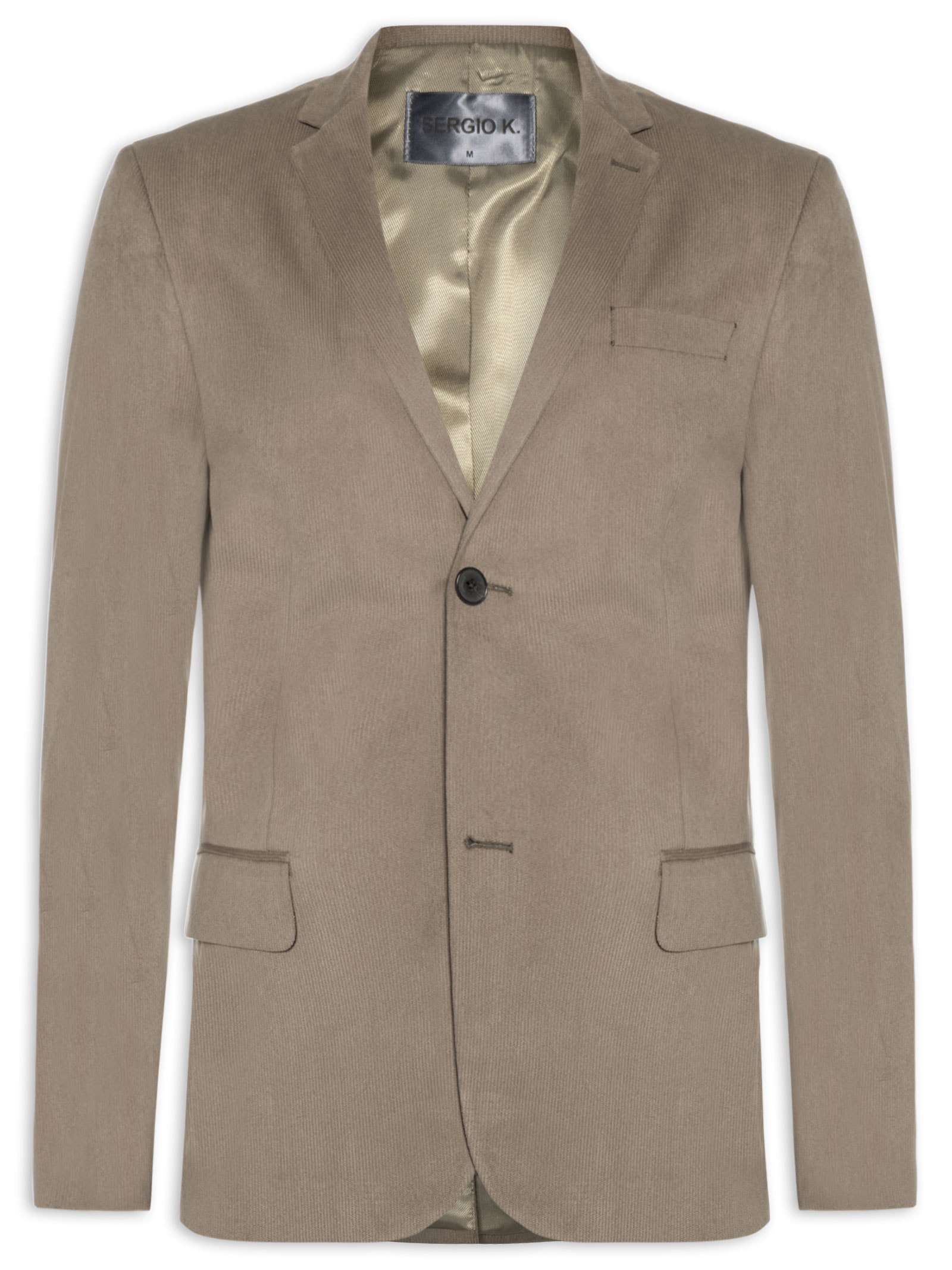 Blazer Masculino Veludo Cotelê Marrom Sergio K