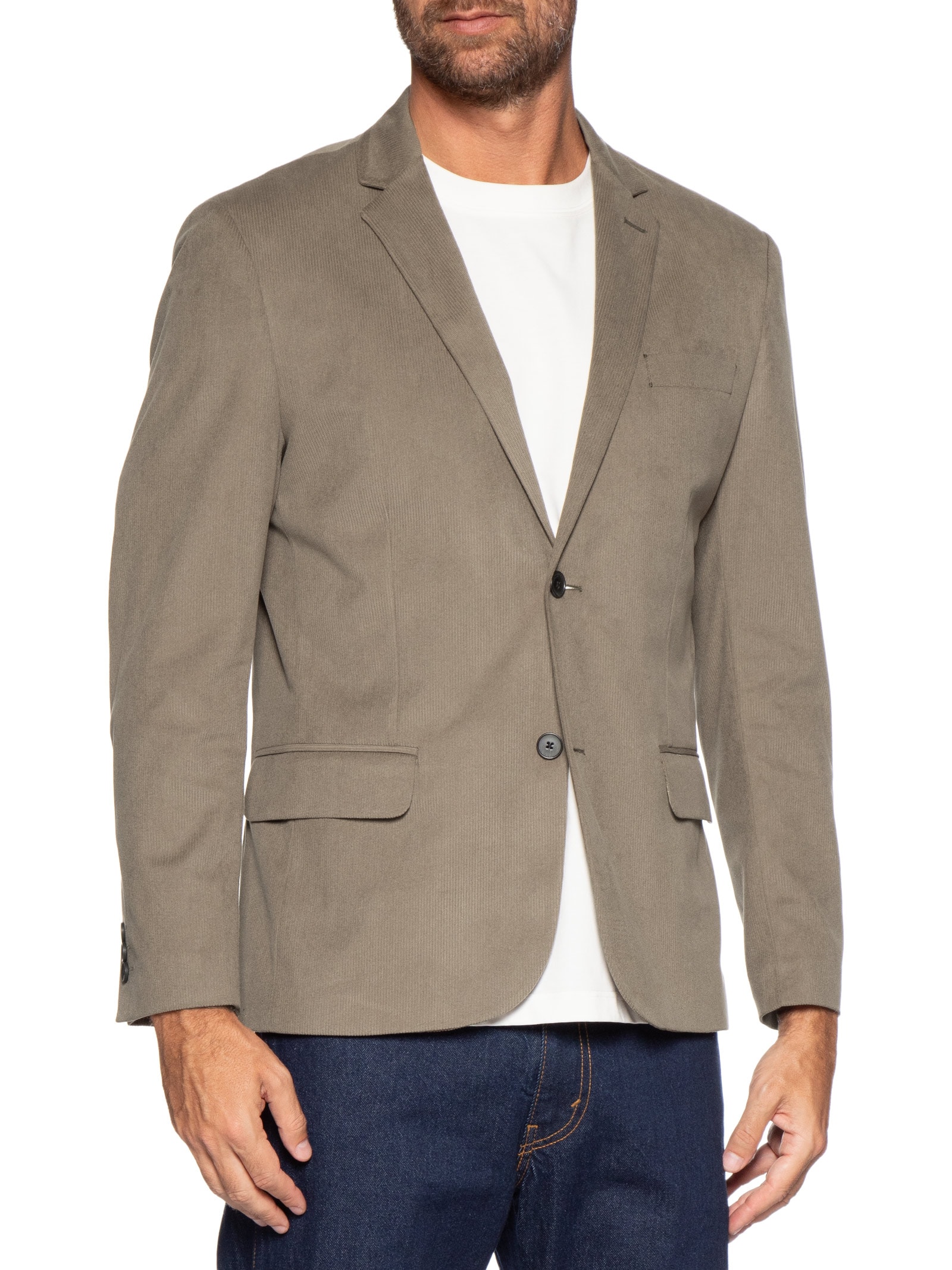 Blazer Masculino Veludo Cotelê Marrom Sergio K