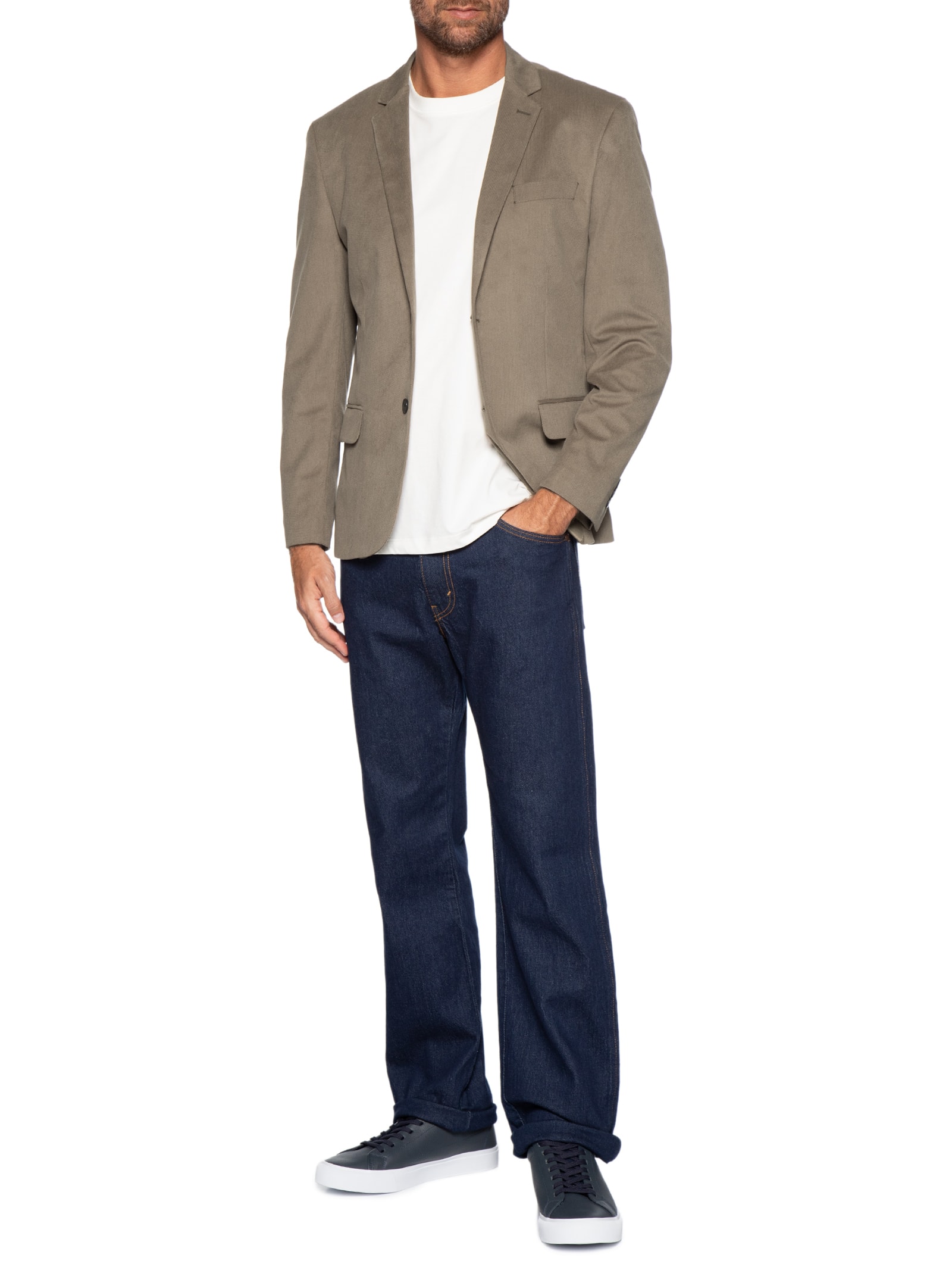 Blazer Masculino Veludo Cotelê – Marrom Sergio K