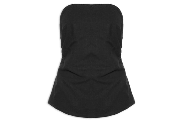 Blusa Alfaiataria Sem Alça - Preta