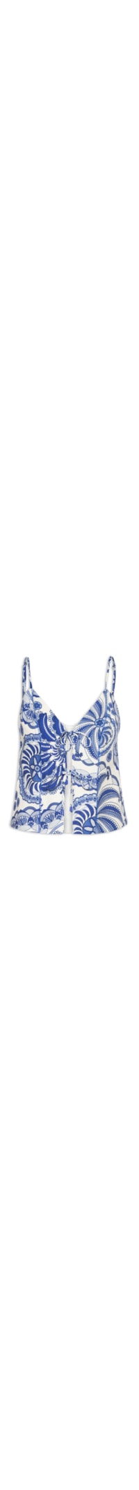 Blusa Amarração Delicadeza De Banana - Azul