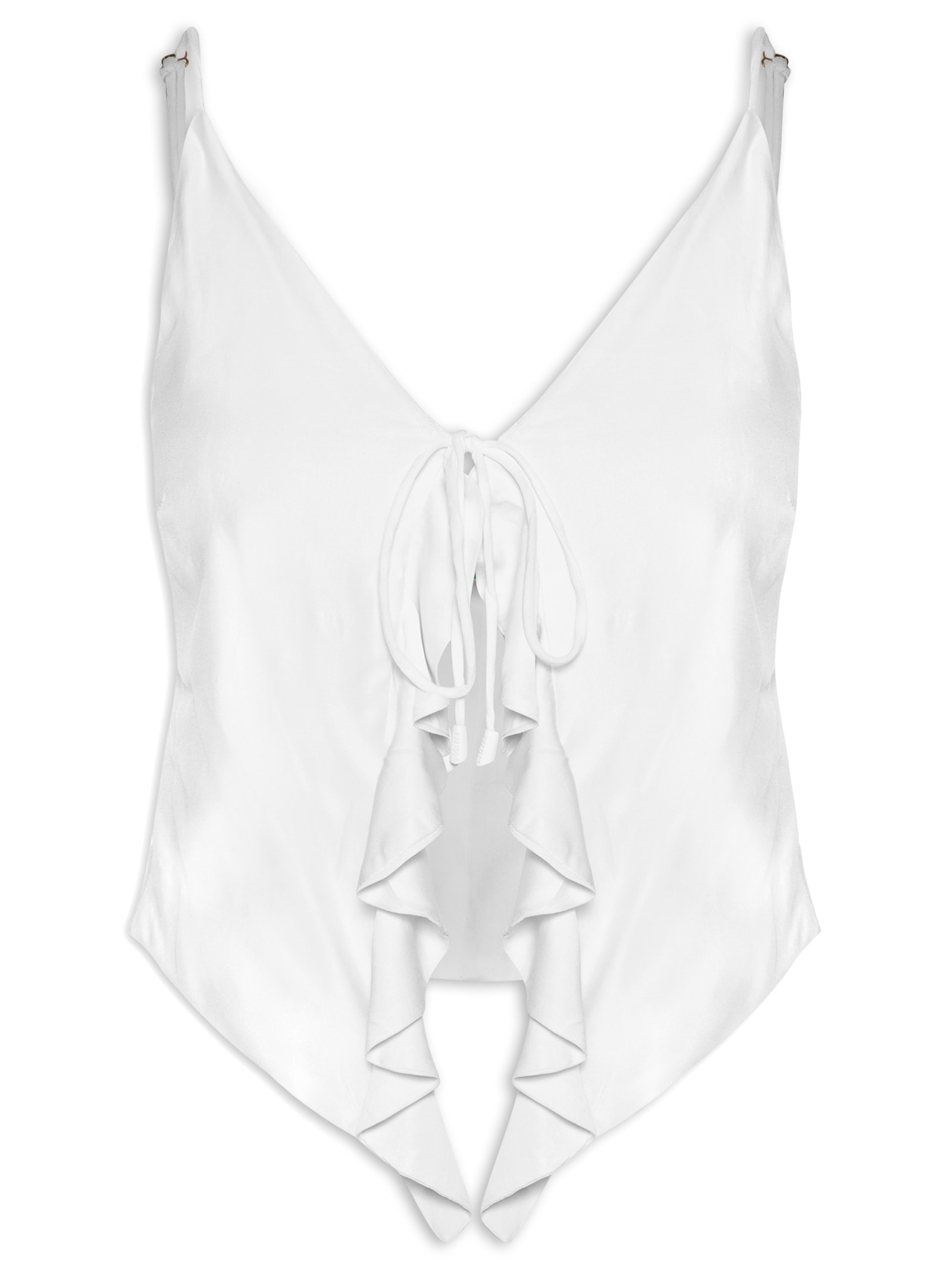 Blusa Babado Branco Farm