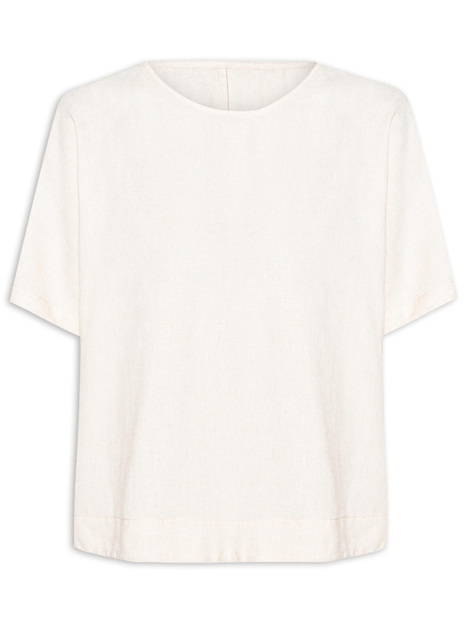 Blusa Bege Linho Matilda Yogini