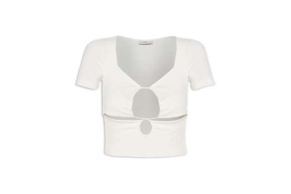 BLUSA CANELADA FRENTE FRANZIDA