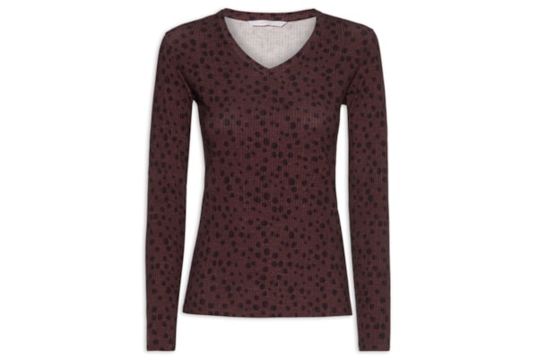 Blusa Canelado Sevilha – Marrom