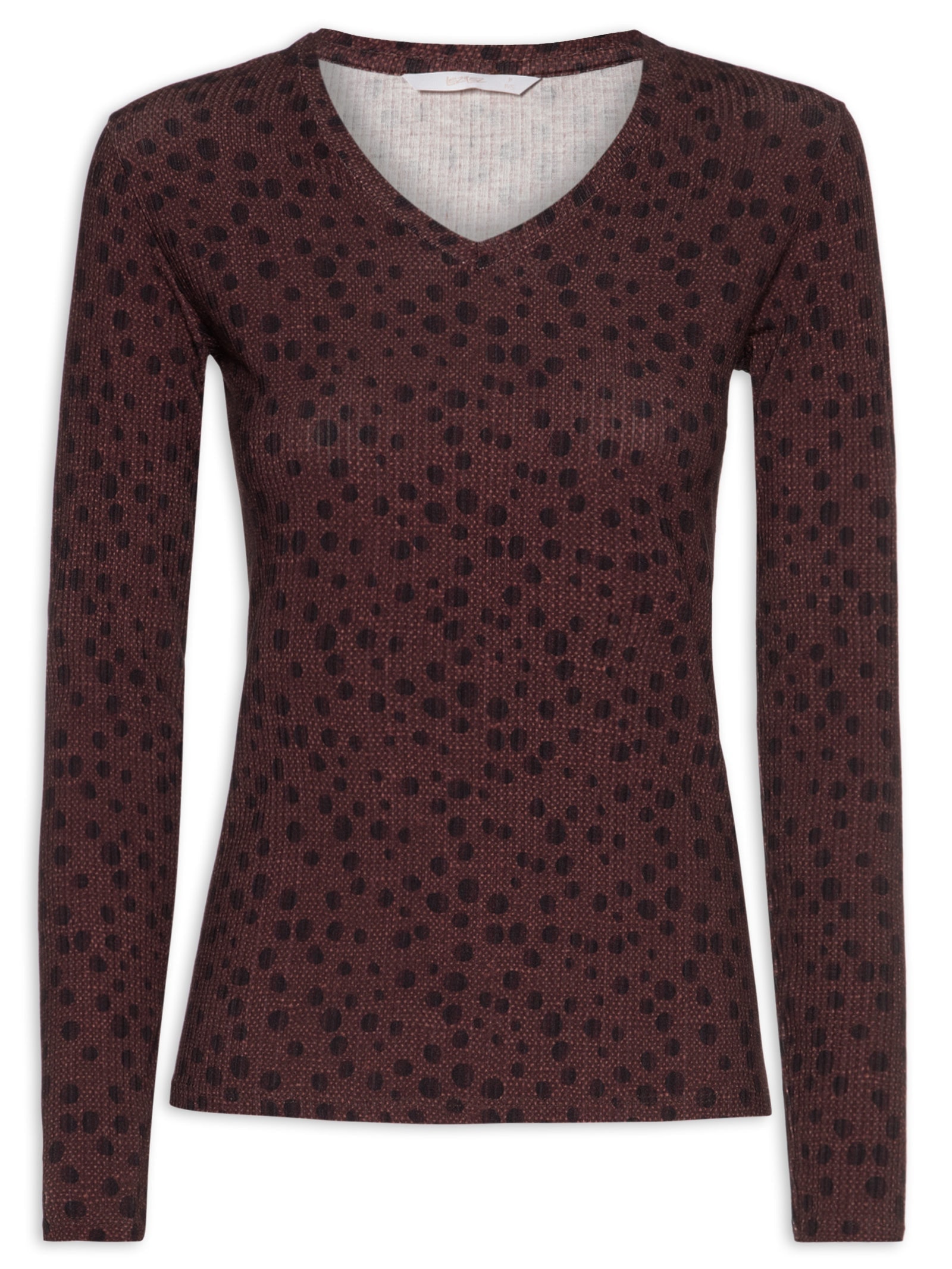 Blusa Canelado Sevilha – Marrom Lez A Lez