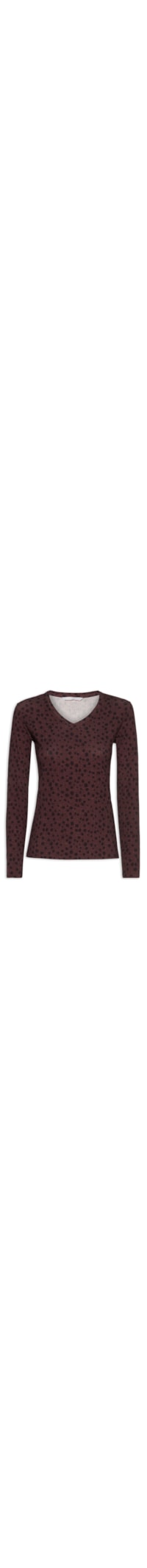 Blusa Canelado Sevilha – Marrom