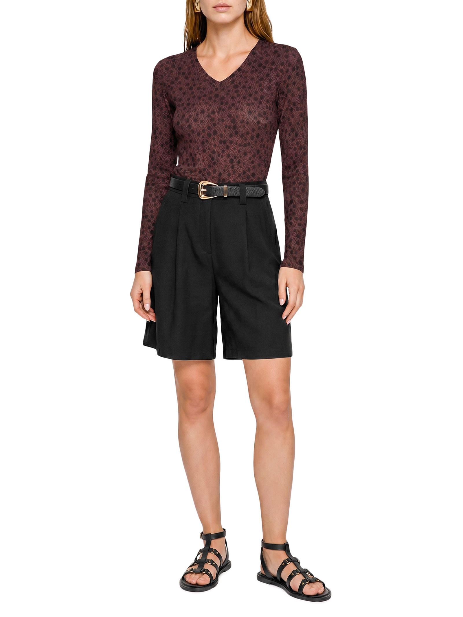 Blusa Canelado Sevilha – Marrom Lez A Lez