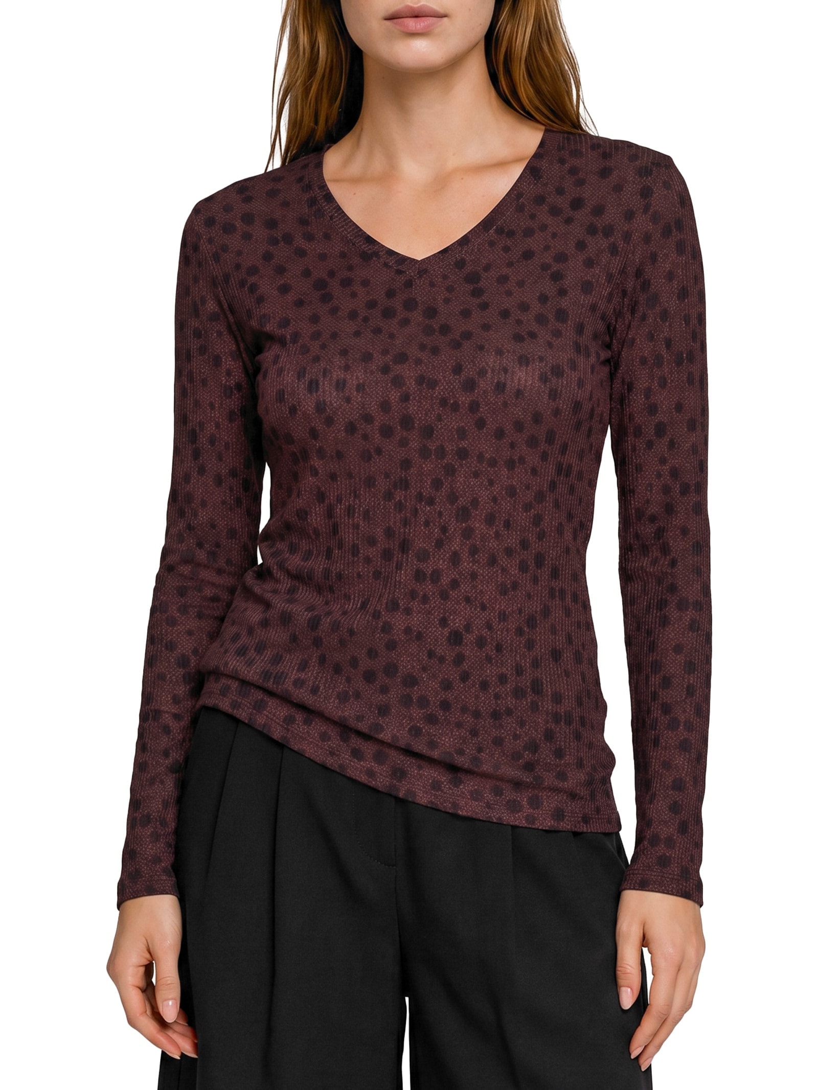 Blusa Canelado Sevilha – Marrom Lez A Lez