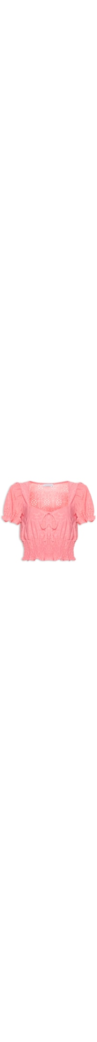 Blusa Ciganinha Malha Laise - Rosa