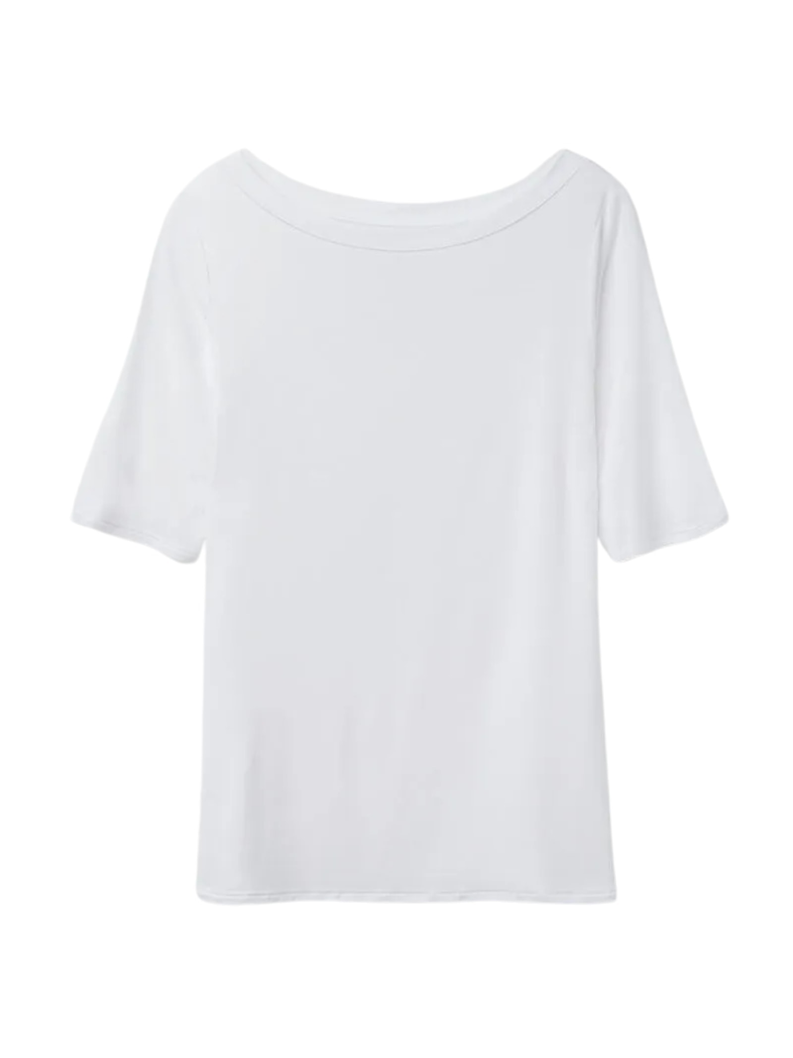 Blusa Com Gola Canoa Em Fresh Bamboo Branco Intimissimi
