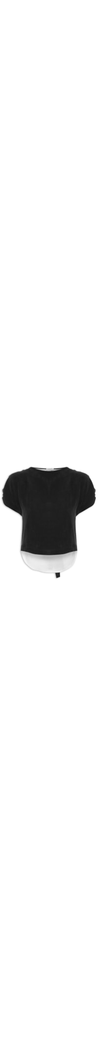 Blusa Composê Cupro - Preto