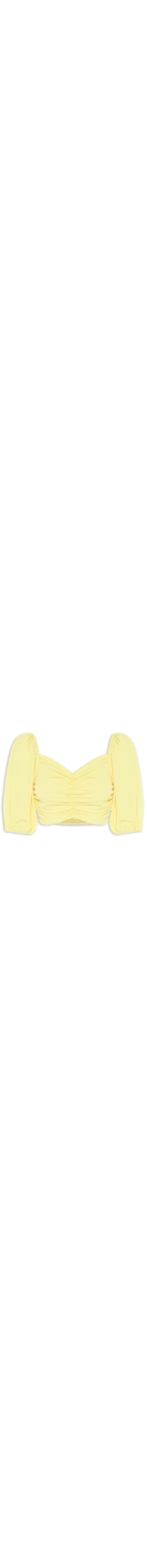 Blusa Cropped - Amarelo
