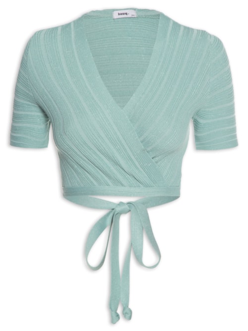 Blusa Cropped Amarração – Verde