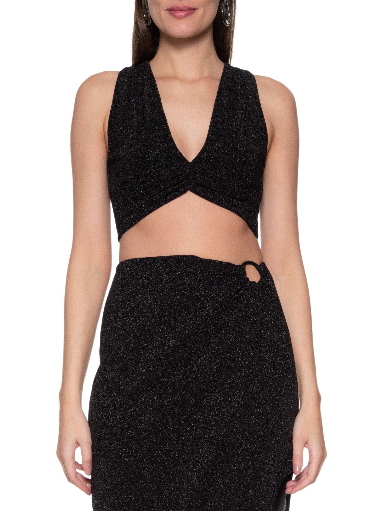 Blusa Cropped Colcci Preto Colcci