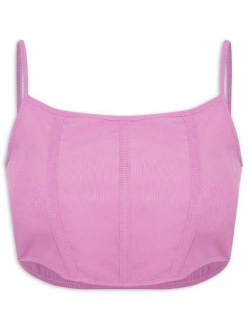 Blusa Cropped Corset – Lilás