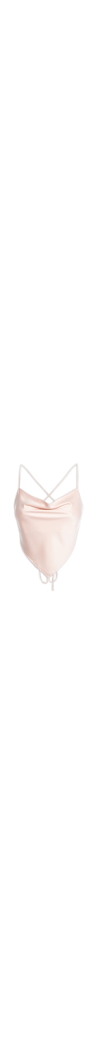 Blusa Cropped Degagê Satin - Rosa