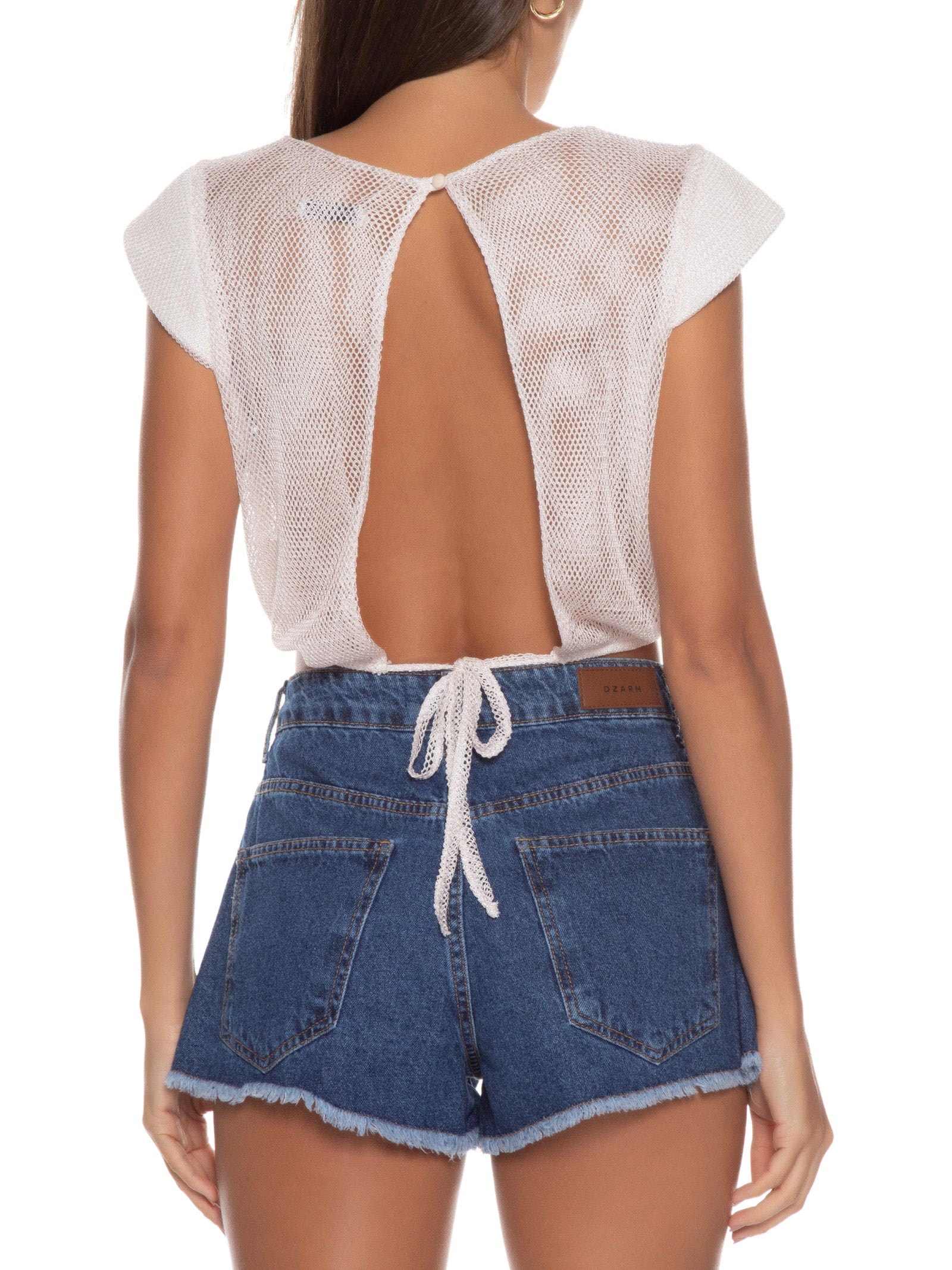 Blusa Cropped Feminina Assimétrica Rosa Market 33