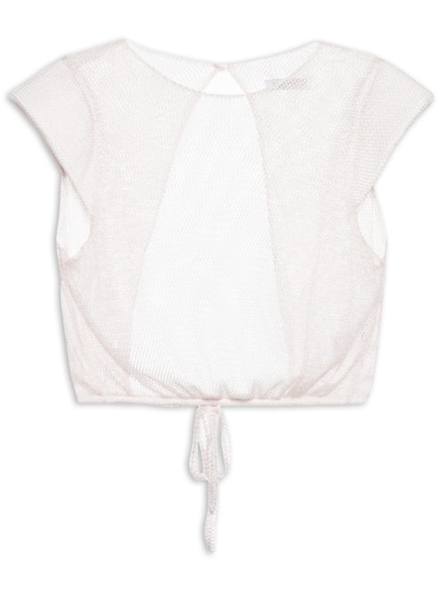Blusa Cropped Feminina Assimétrica - Rosa