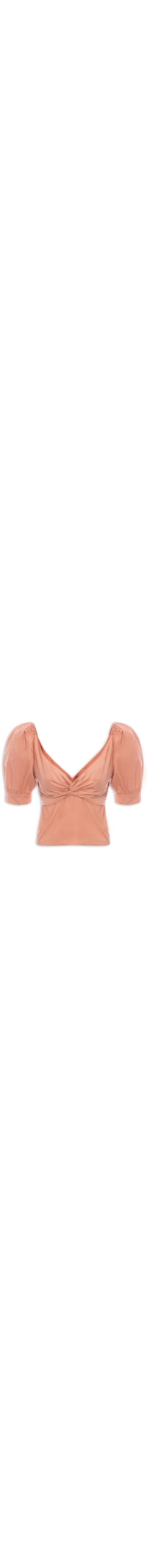 Blusa Cropped Laço Costas - Rosa