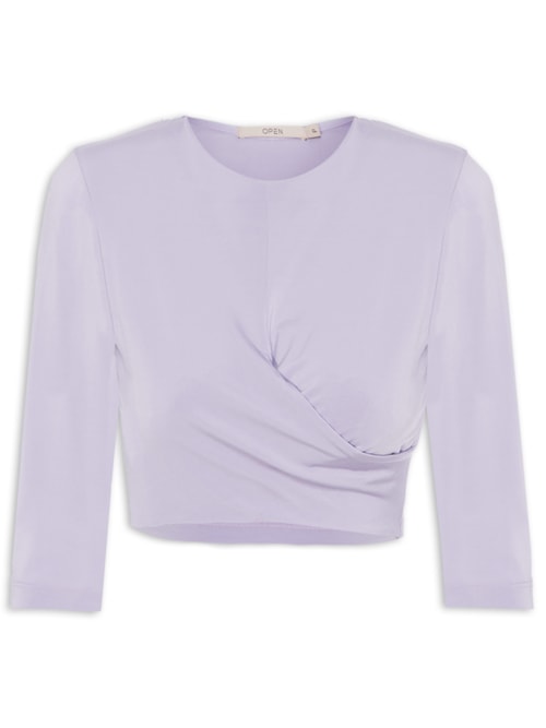 Blusa Cropped – Lilás