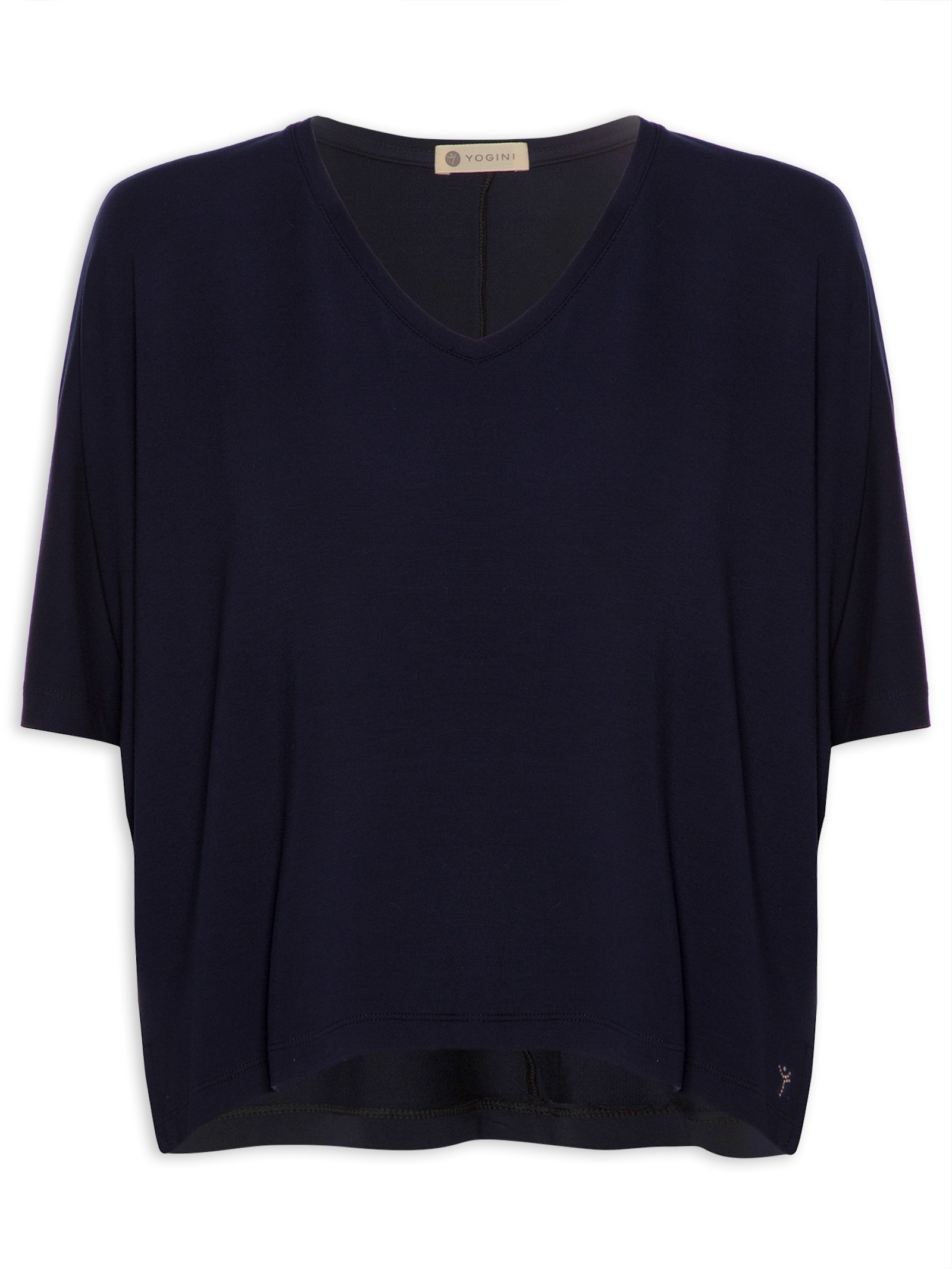 Blusa Cropped Marinho Bambu Isis Yogini