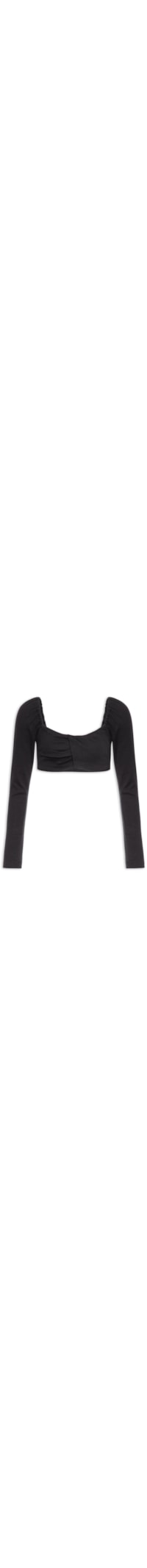 Blusa Cropped - Preto