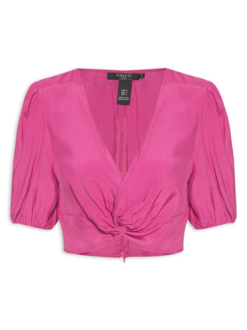 Blusa Cropped – Rosa