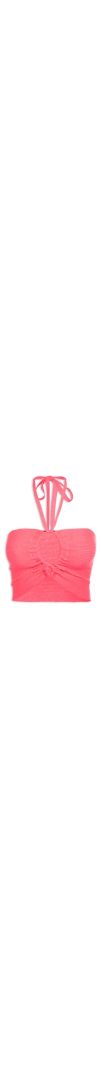 Blusa Cropped Tricot - Rosa