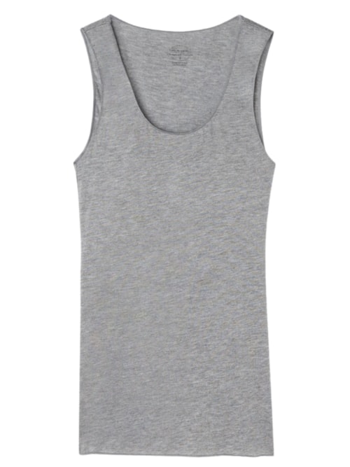 Blusa De Alças Largas Em Modal Cashmere Ultralight - Cinza