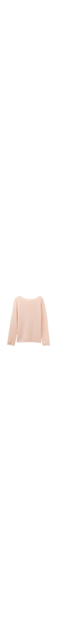 Blusa De Manga Comprida 100% Cashmere - Rosa