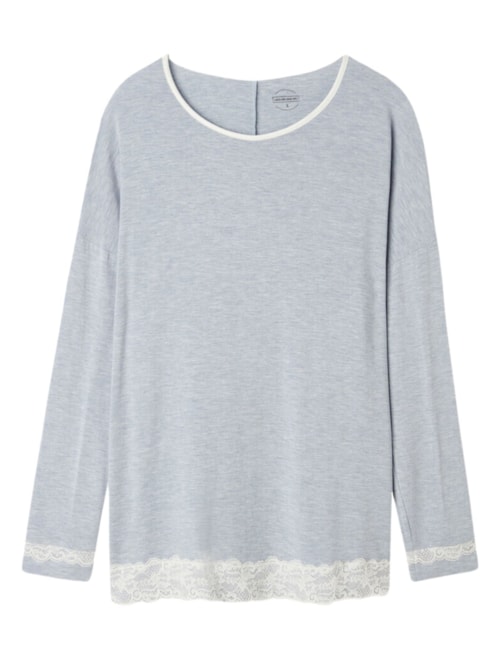 Blusa De Manga Comprida – Azul