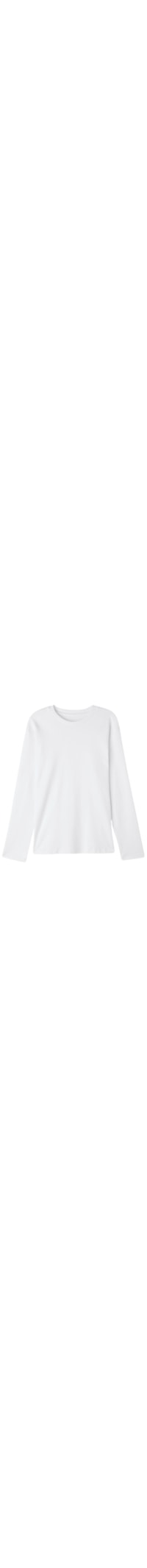 Blusa De Manga Comprida Em Algodão - Branco