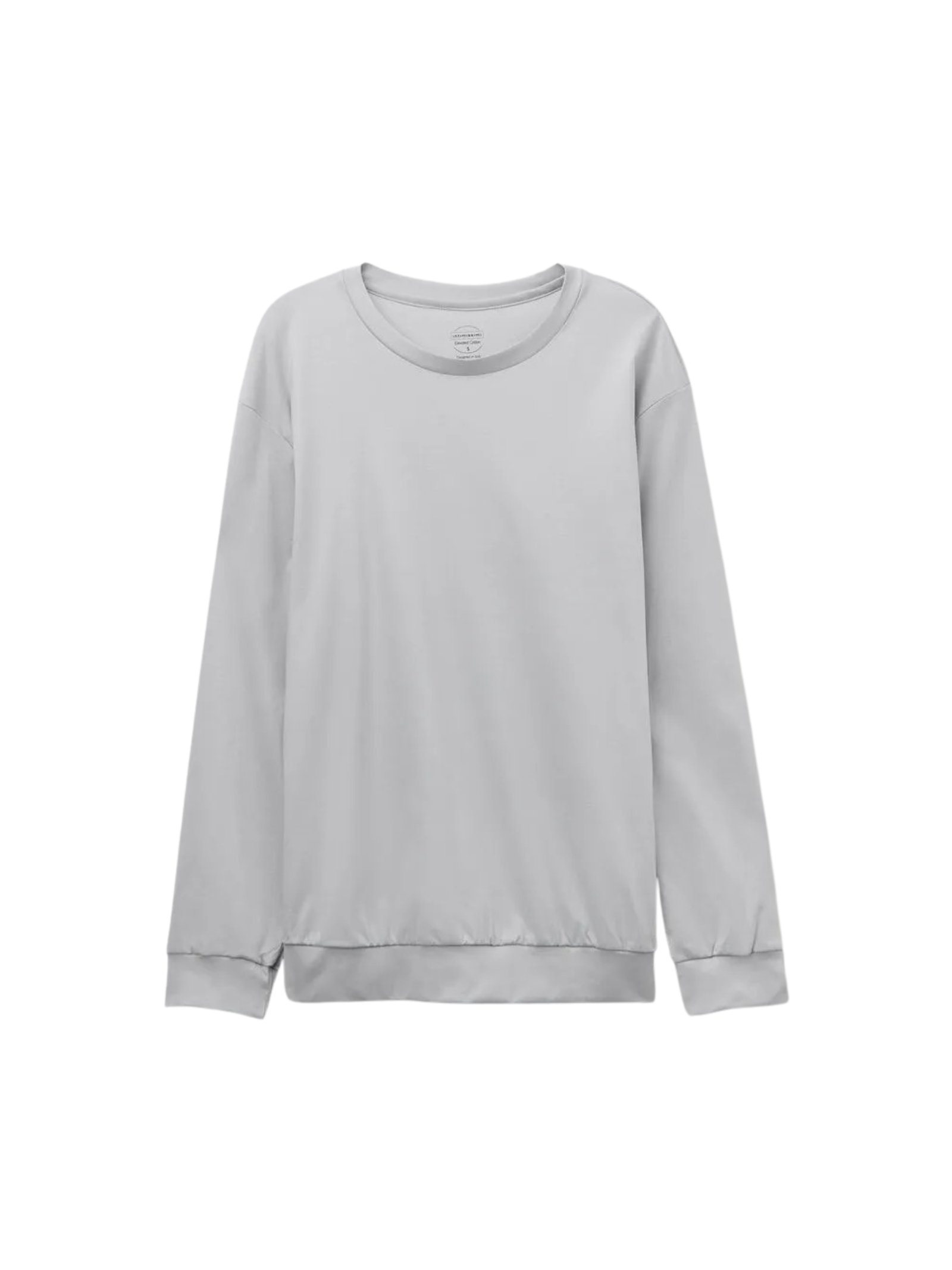 Blusa De Manga Comprida Em Algodão Elevated Cotton Cinza Intimissimi